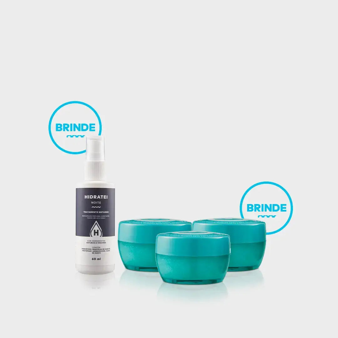 Kit SHRP: Compre 2 e leve 3 + Hidratei NoiteTravel Size de Brinde Hidratei
