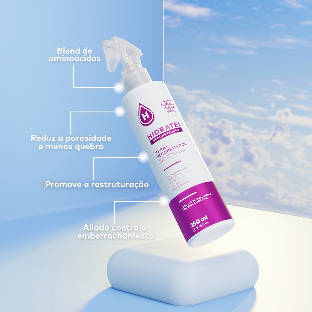 Compre 2 Spray Multifuncional e Ganhe 1 Spray Reconstrução - Kit - Hidratei