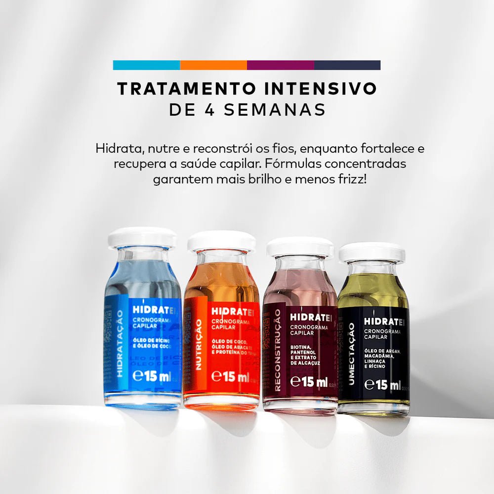 Compre Kit Cronograma Capilar + Ganhe Spray Multifuncional e SHRP Travel Size - HIDE - Hidratei