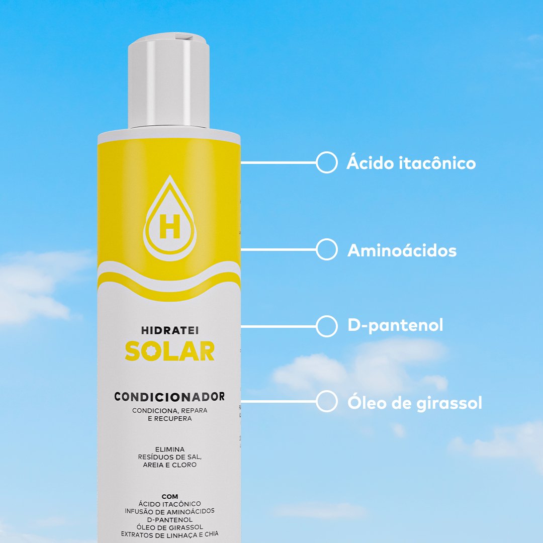 Condicionador Hidratei Solar – 200ml - Linha Solar - Hidratei