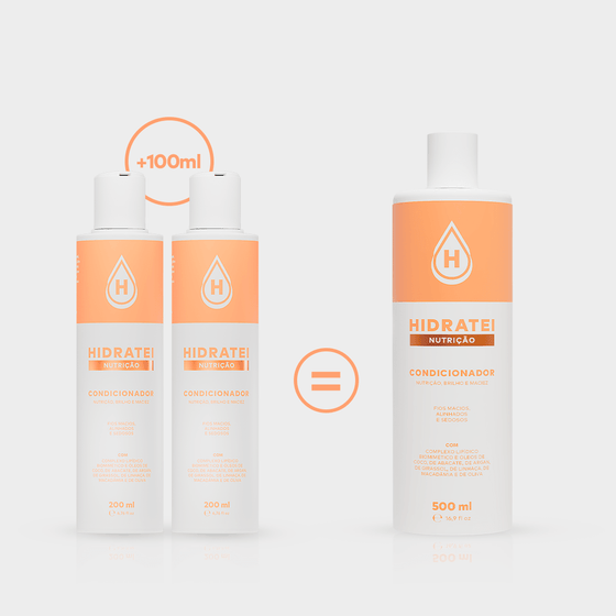 Condicionador Nutrição 500ml - Linha Nutrição - Hidratei