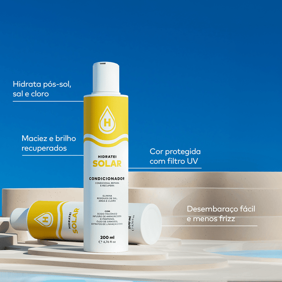 Condicionador Solar 200ml - Linha Solar - Hidratei