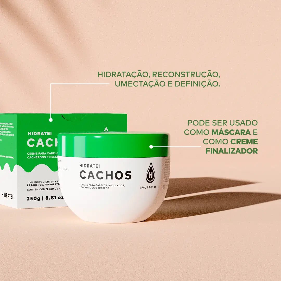 Creme Capilar Hidratei Cachos 250g - Linha Cachos - Hidratei