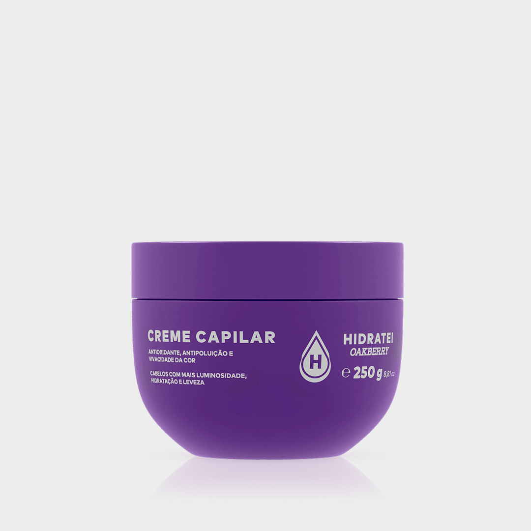 Creme Capilar OAKBERRY 250g - Linha Oakberry - Hidratei