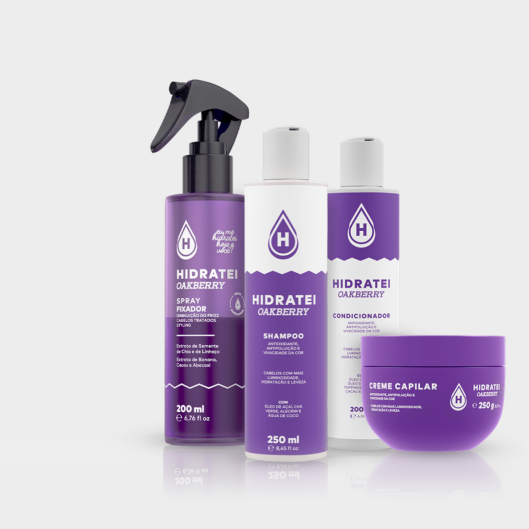 Kit Antioxidante Hidratei OAKBERRY - Linha Oakberry - Hidratei