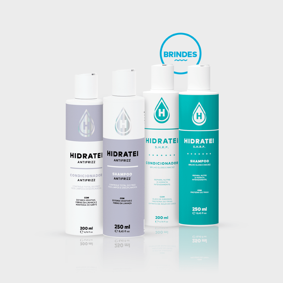 Kit Brilho & Controle - Kits Especiais - Hidratei