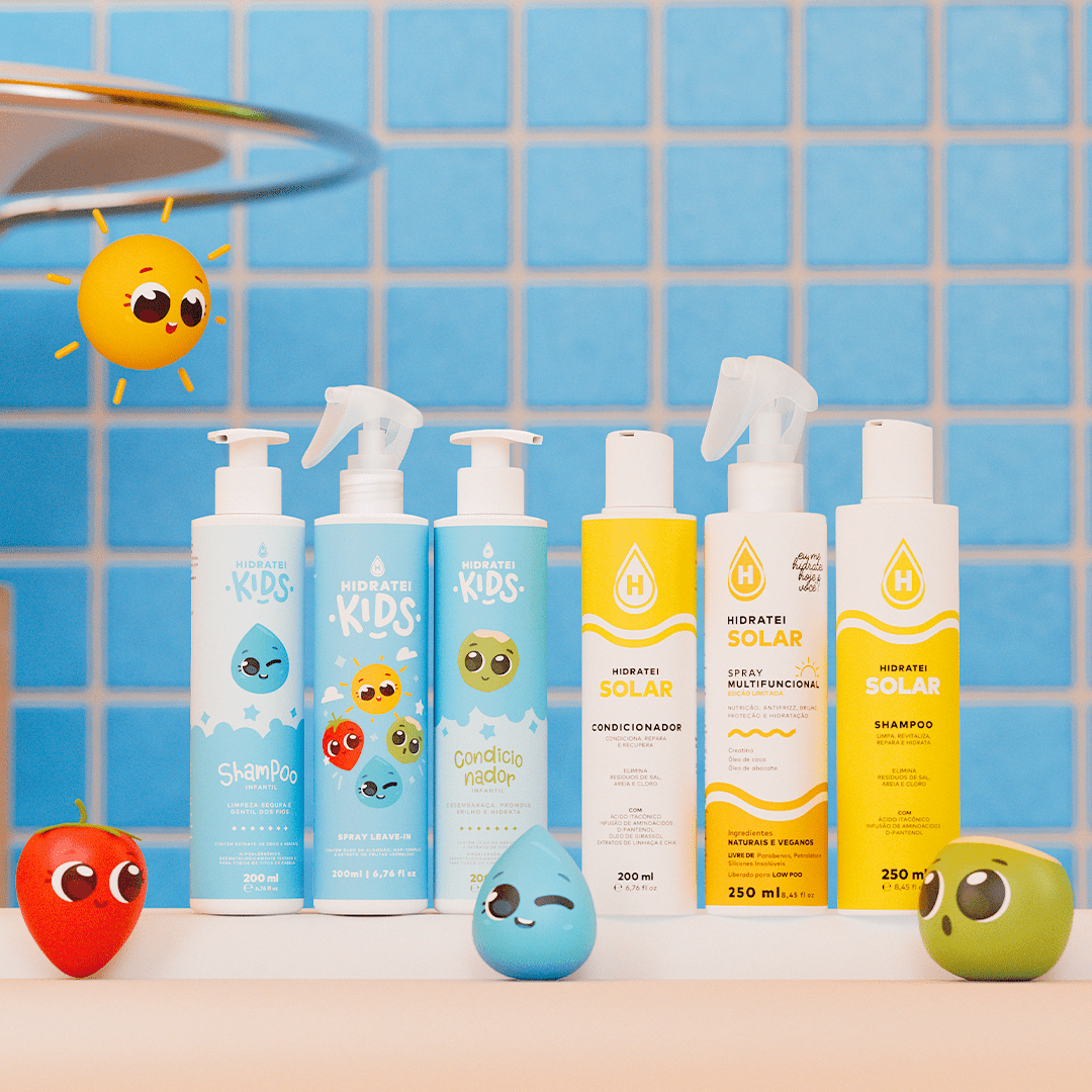 Kit Cuidado Solar Mãe & Filha - Linha Solar e Linha Kids - Hidratei