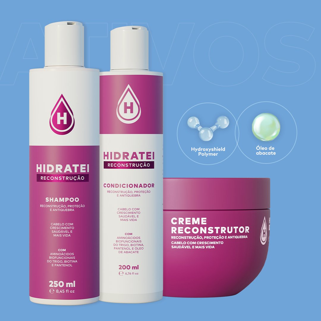 Kit Essencial Reconstrução - Linha Reconstrução - Hidratei