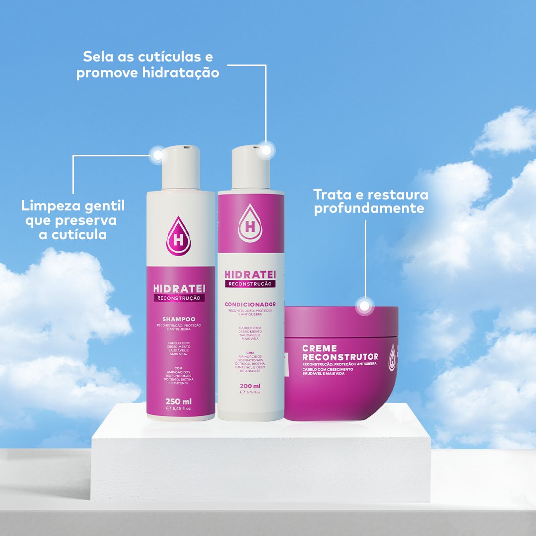 Kit Essencial Reconstrução - Linha Reconstrução - Hidratei