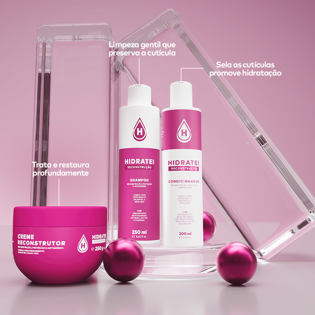 Kit Essencial Reconstrução - Linha Reconstrução - Hidratei