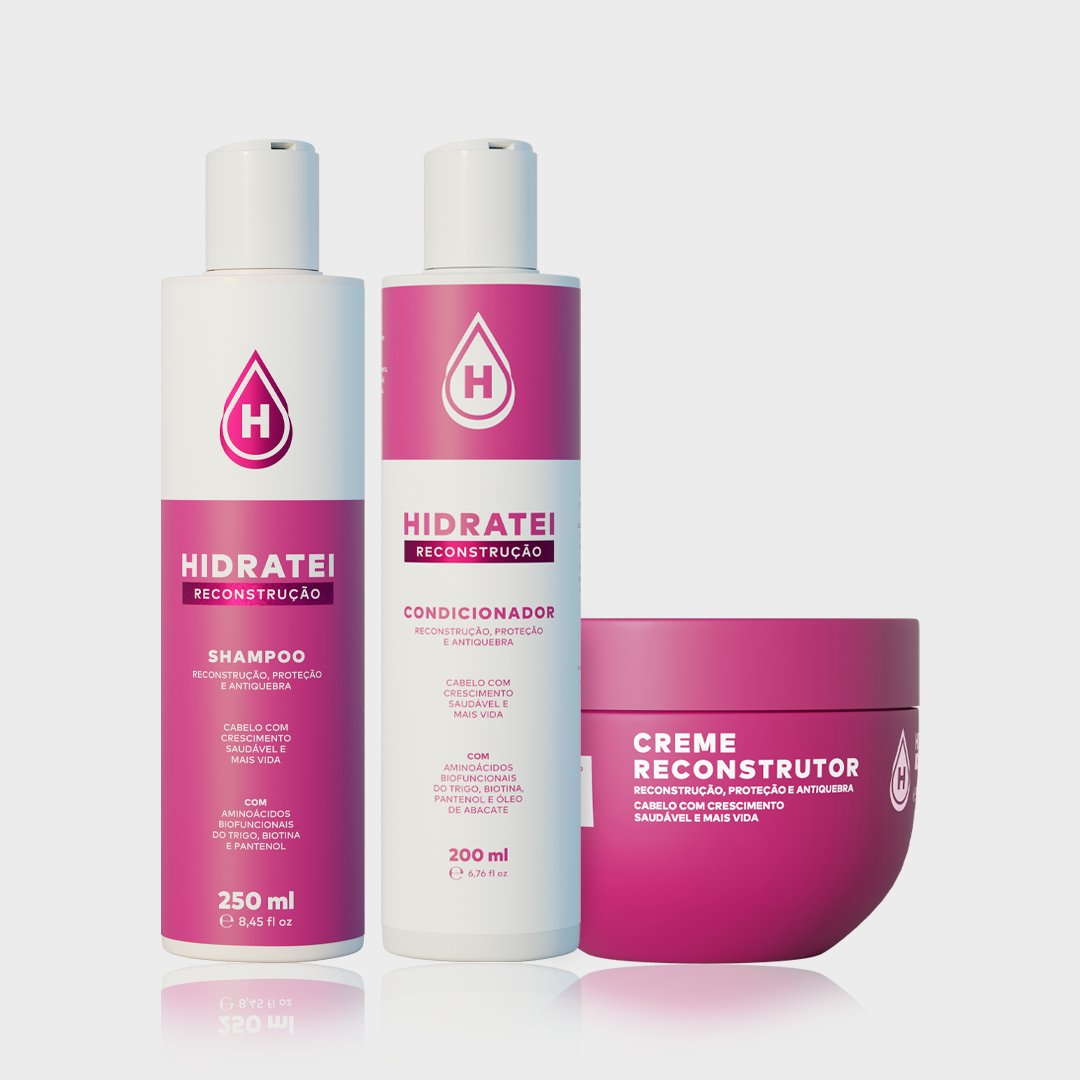 Kit Essencial Reconstrução - Linha Reconstrução - Hidratei