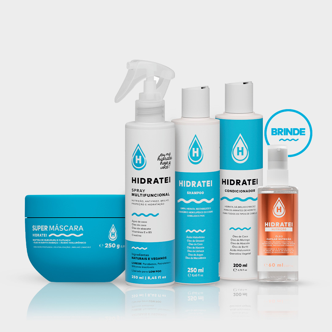 Kit Hidratação Essencial - Linha Multifuncional - Hidratei