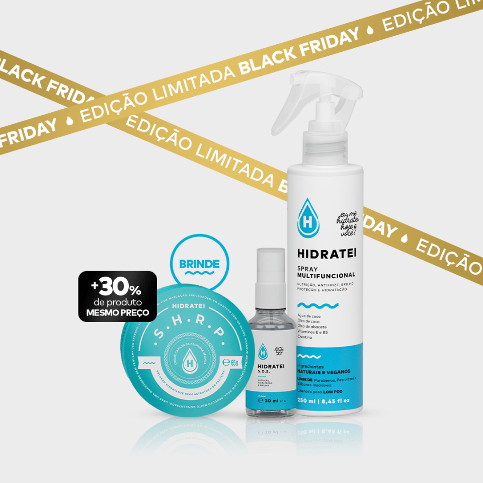 Kit Leave - in + SOS + SHRP Edição Limitada - Kits Especiais - Hidratei