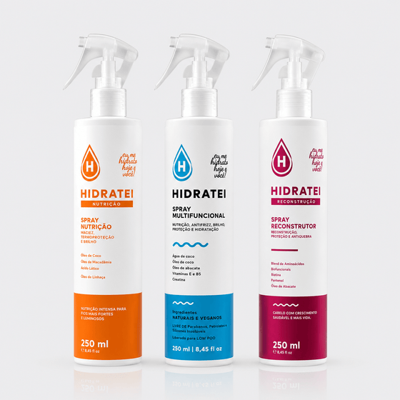 Kit Leave-ins Cronograma Capilar - Hidratei