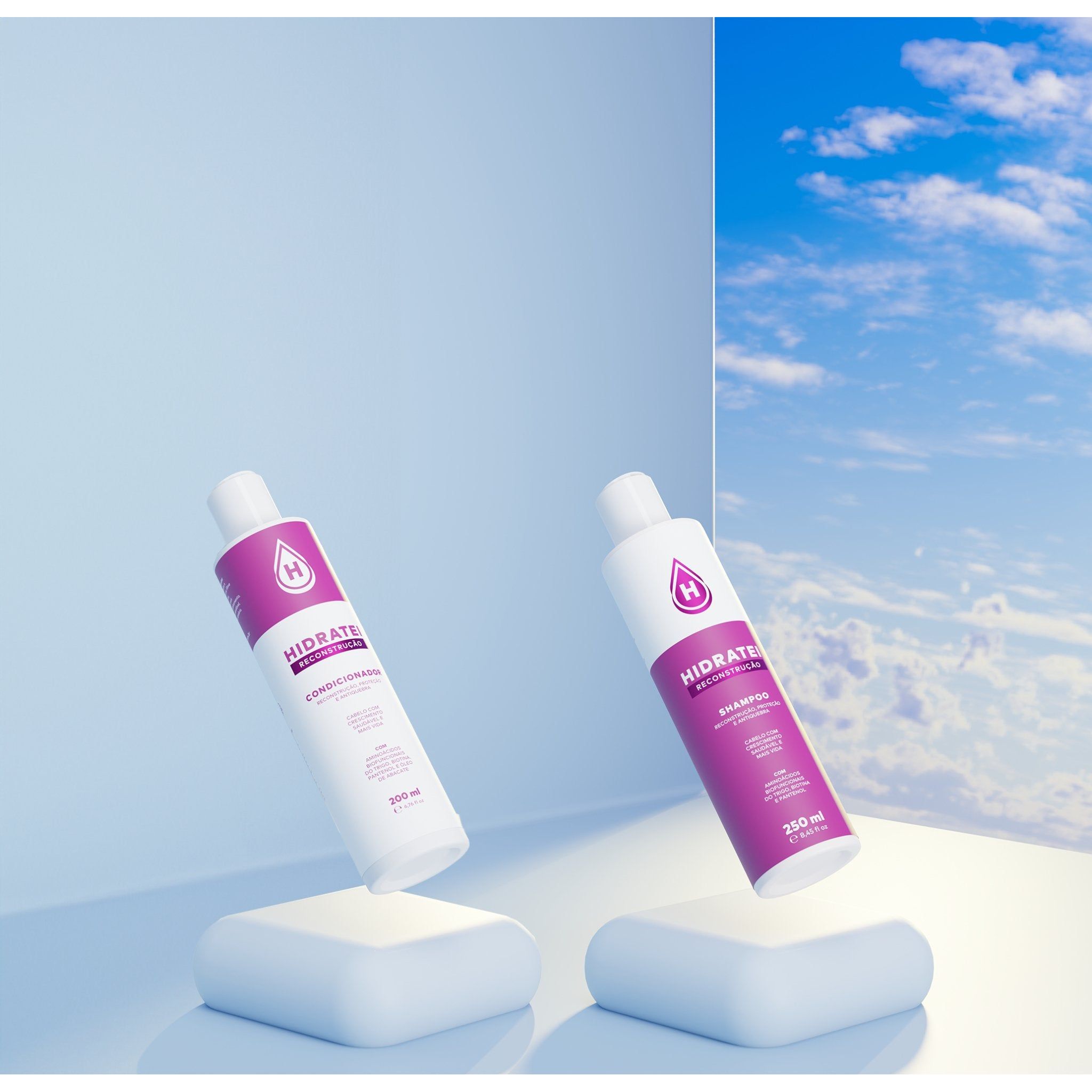 Kit Limpeza Reconstrução - Linha Reconstrução - Hidratei