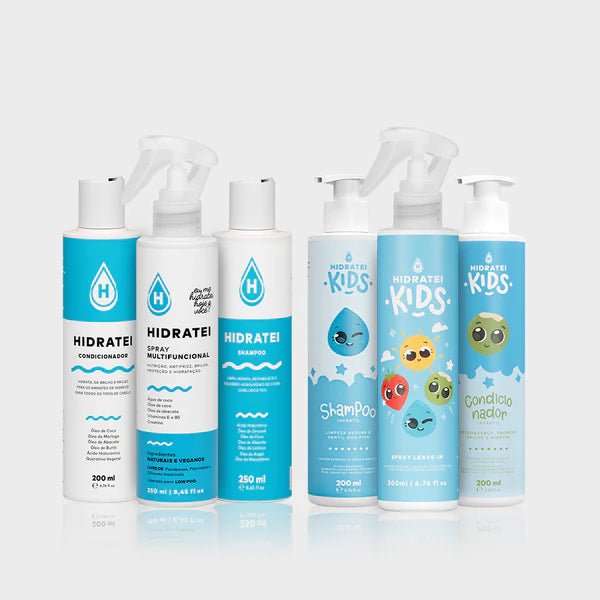 Kit Mãe e Filha Hidratei - Linha Multifuncional e Linha Kids - Hidratei