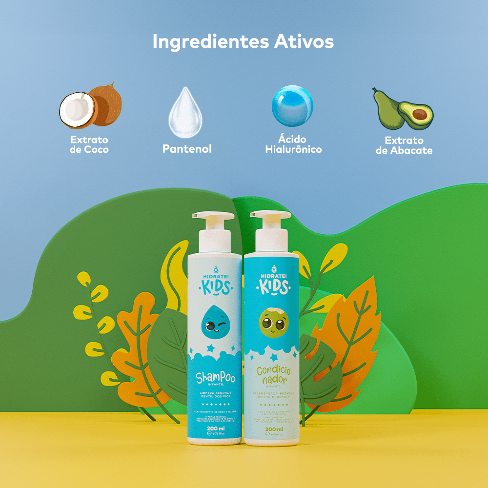 Kit Mãe e Filha Hidratei - Linha Multifuncional e Linha Kids - Hidratei