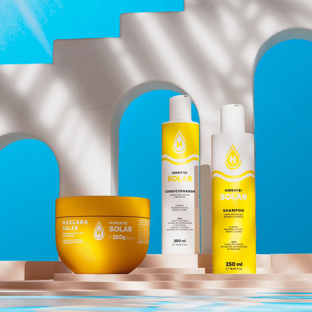 Kit Pós - Sol Sem Danos com Óleo Nutrição Grátis - Linha Solar - Hidratei