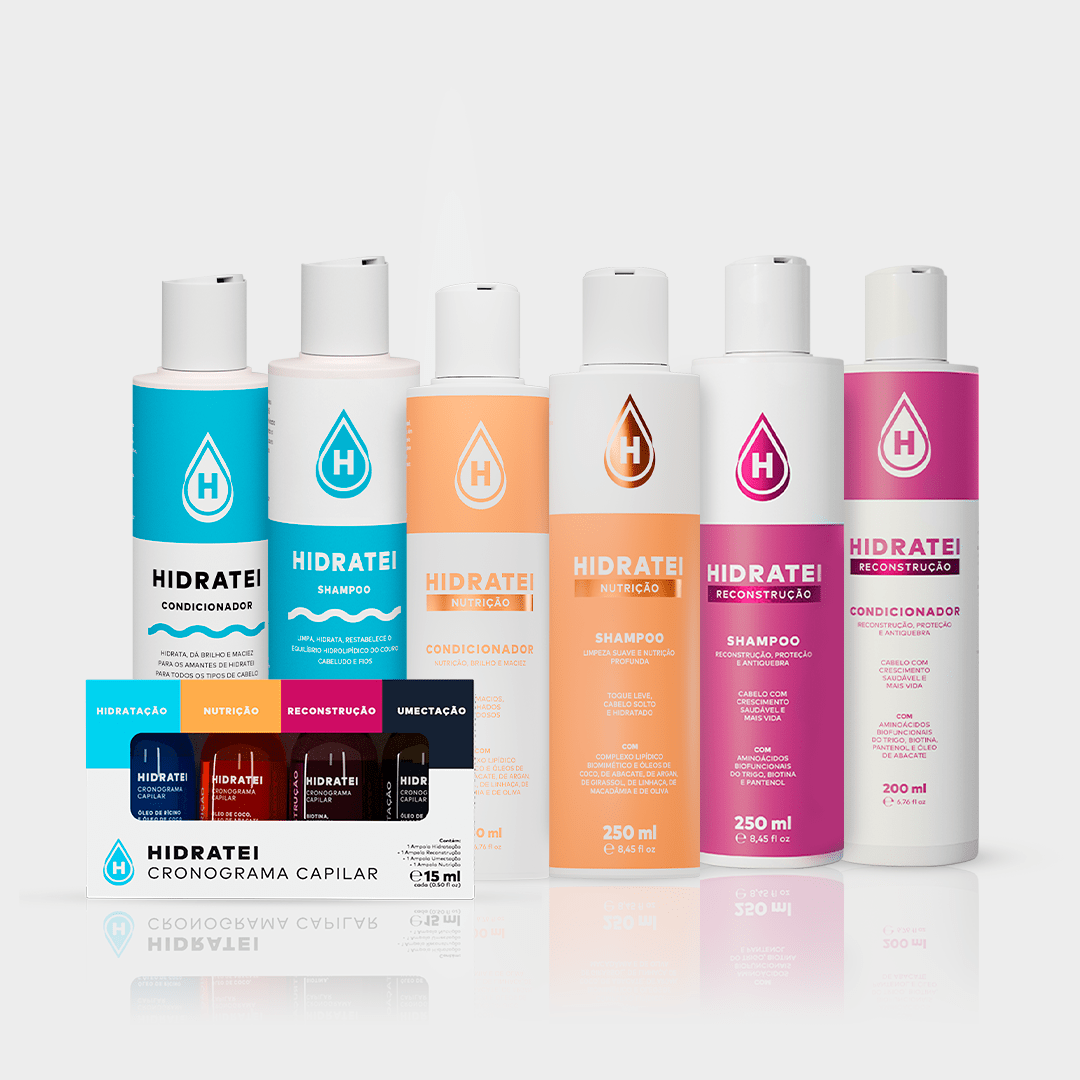 Kit Rotina Completa e Ganhe Cronograma Capilar - Kits Especiais - Hidratei