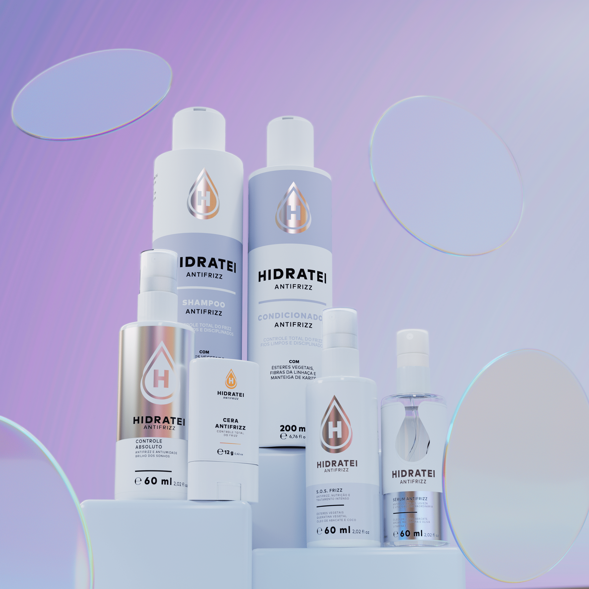 Kit Secreto Linha Completa Antifrizz - Linha Antifrizz - Hidratei