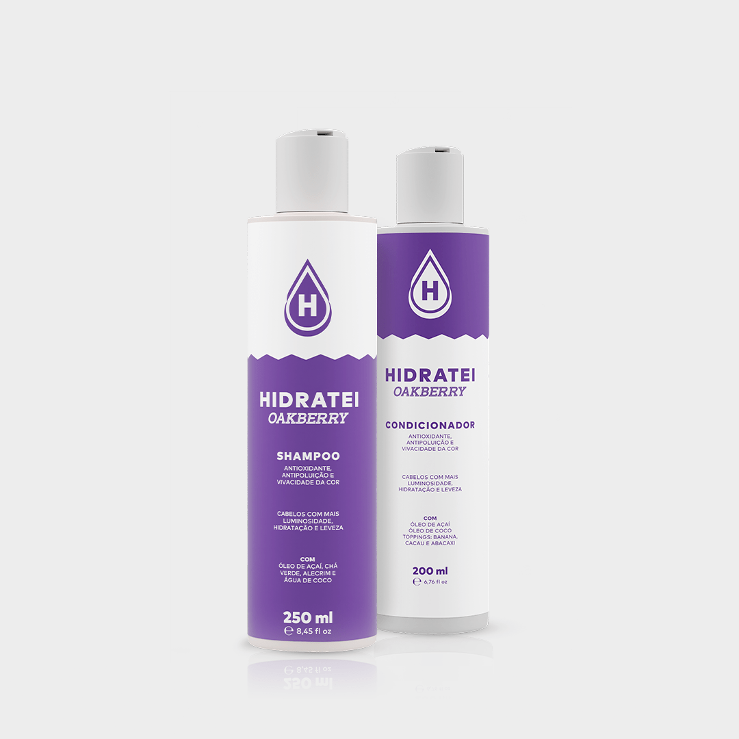 Kit Shampoo e Condicionador OAKBERRY - Linha Oakberry - Hidratei