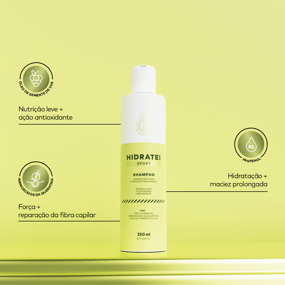 Kit Shampoo e Condicionador Sport - Linha Sport - Hidratei