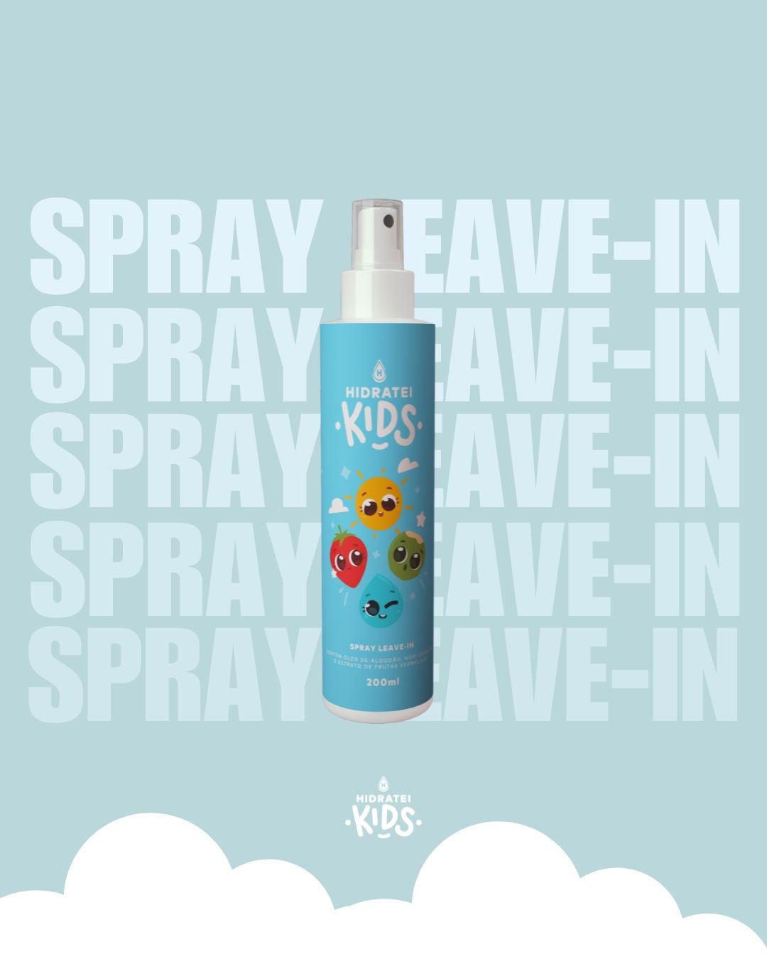 Leave - in Kids 200ml - Linha Infantil - Hidratei