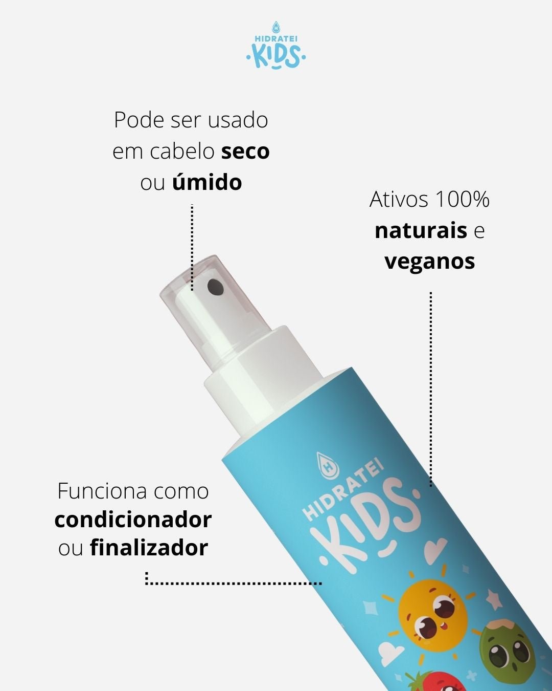 Leave - in Kids 200ml - Linha Infantil - Hidratei