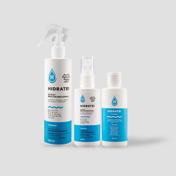Leave - in + Kit Travel Size de Brinde - Linha Multifuncional - Hidratei