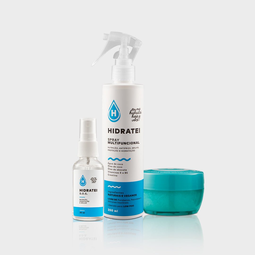 Leave - in + SOS + SHRP de Brinde - Linha Multifuncional - Hidratei