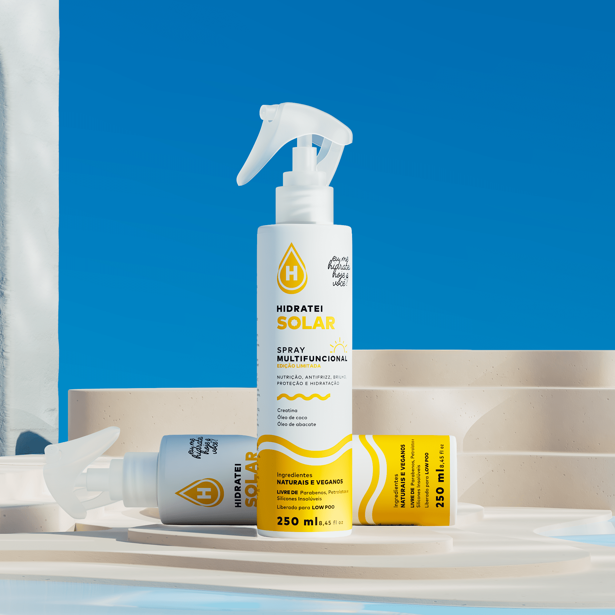 Leave - In Spray Solar 250ml - Linha Solar - Hidratei