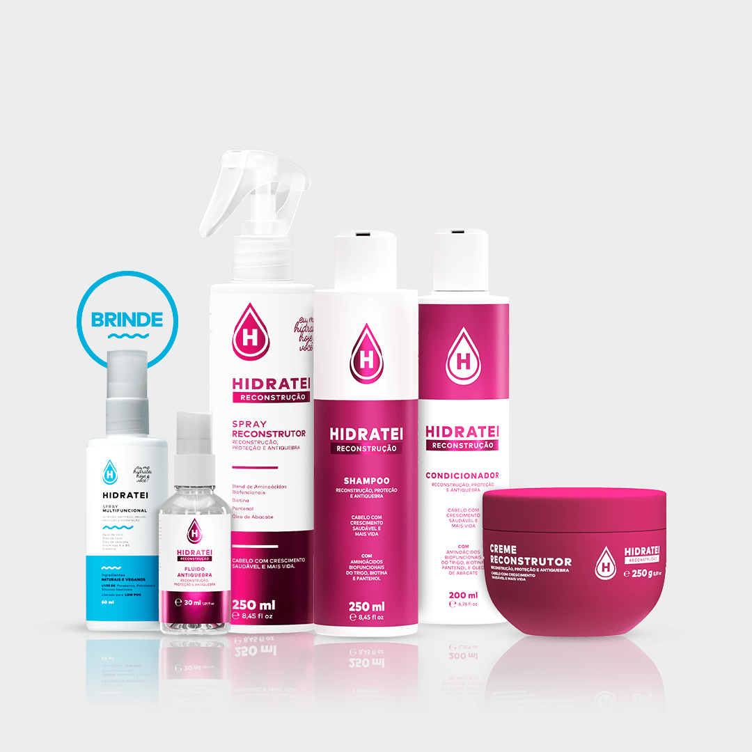 Linha Completa Reconstrução e Ganhe Spray Travel Size - Linha Reconstrução - Hidratei