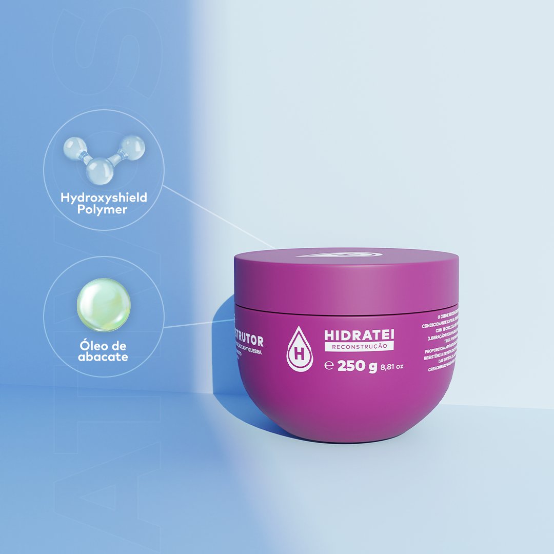 Máscara Reconstrução - Linha Reconstrução - Hidratei
