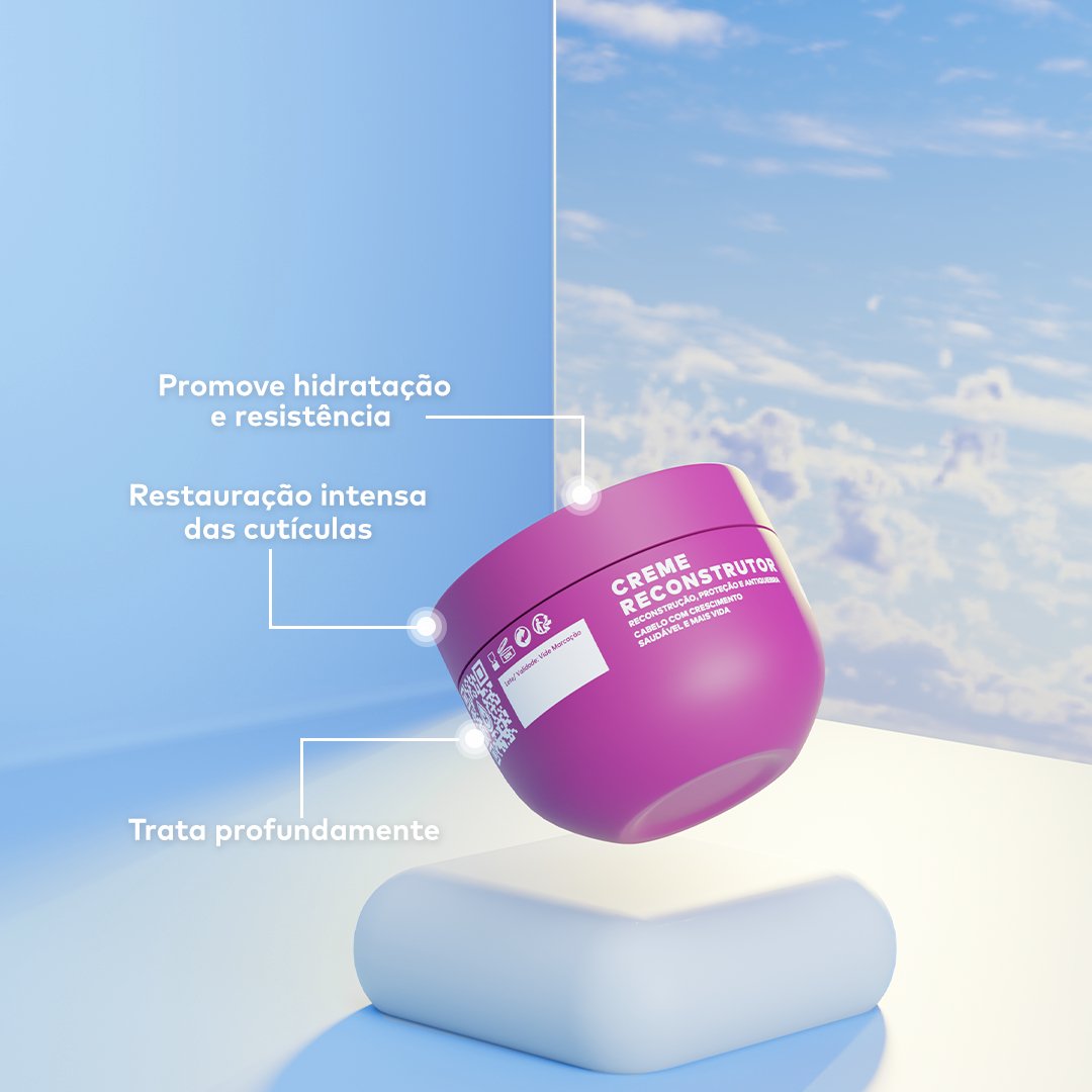 Máscara Reconstrução - Linha Reconstrução - Hidratei