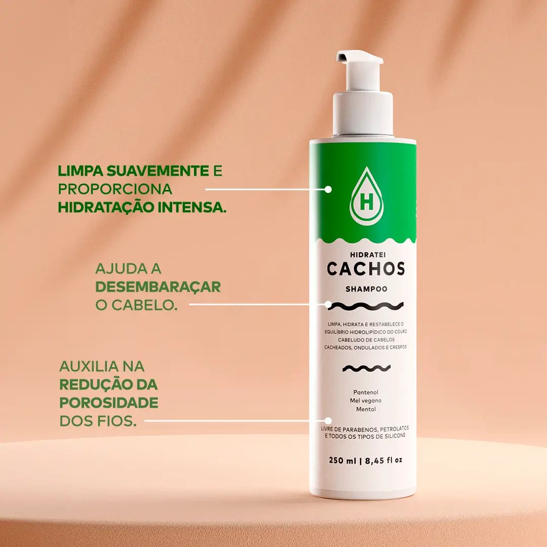 Shampoo Cachos 250ml - Linha Cachos - Hidratei