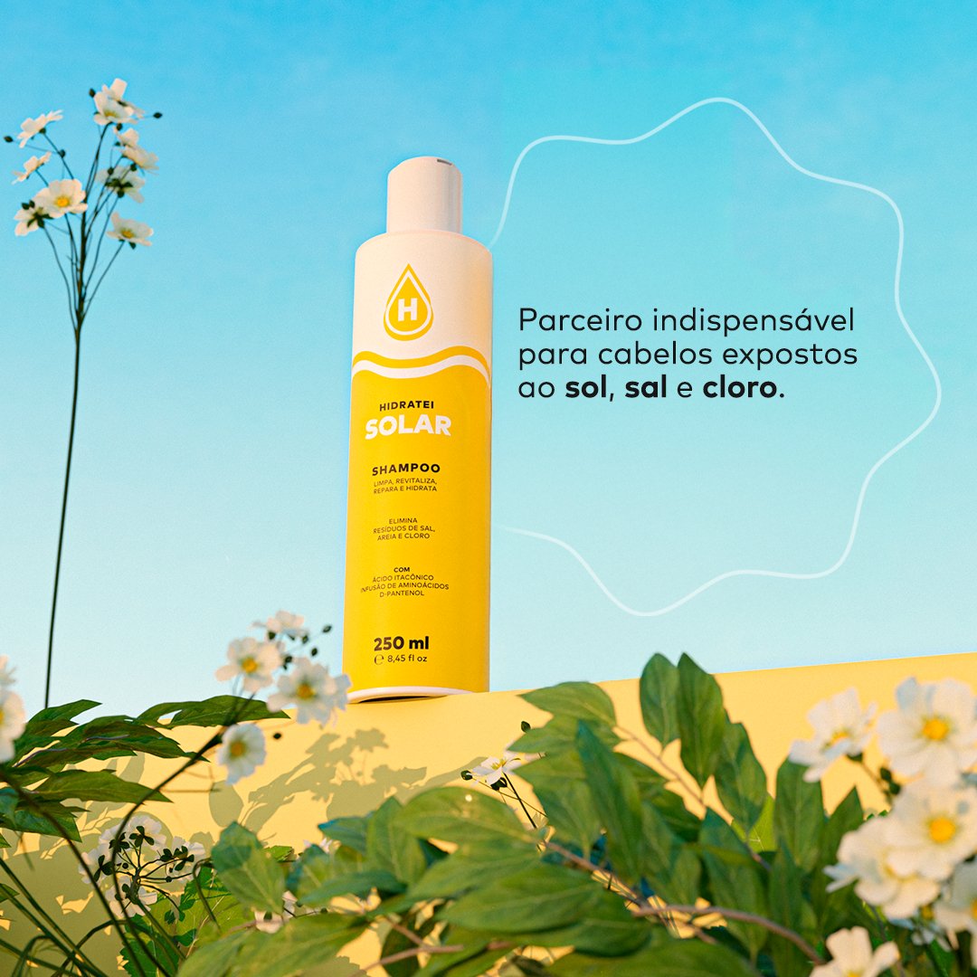 Shampoo Hidratei Solar – 250ml - Linha Solar - Hidratei