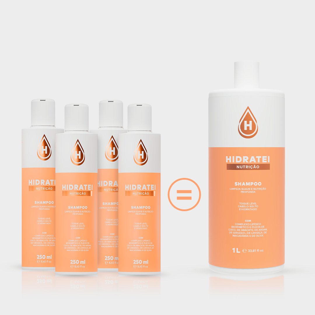 Shampoo Nutrição 1L - Linha Nutrição - Hidratei
