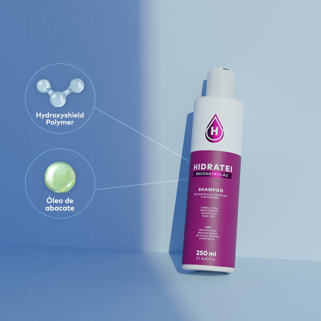 Shampoo Reconstrução - Linha Reconstrução - Hidratei