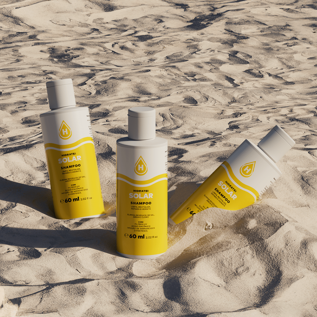 Shampoo Solar Travel Size 60ml - Linha Solar - Hidratei
