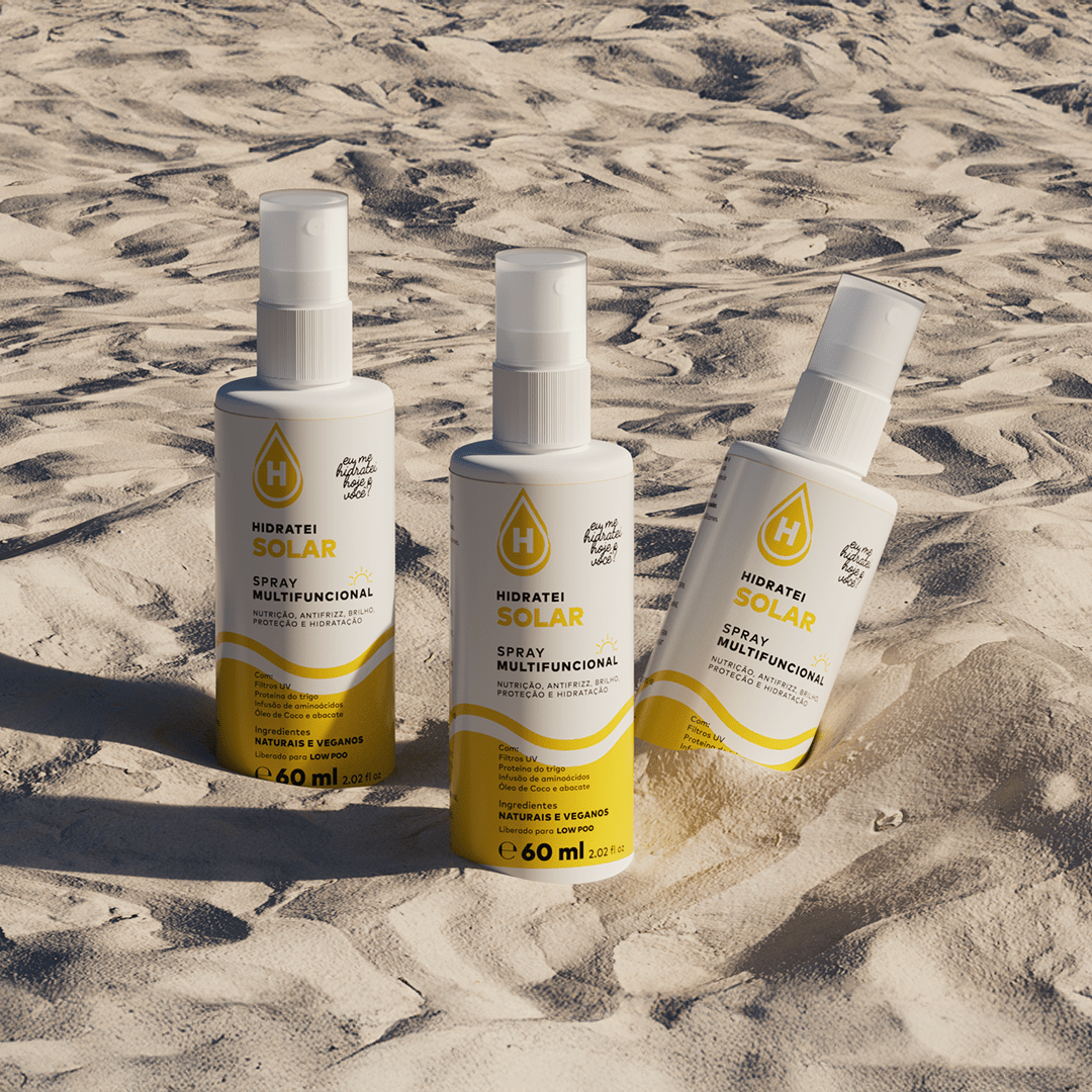 Spray Solar Multifuncional Travel Size 60ml - Linha Solar - Hidratei