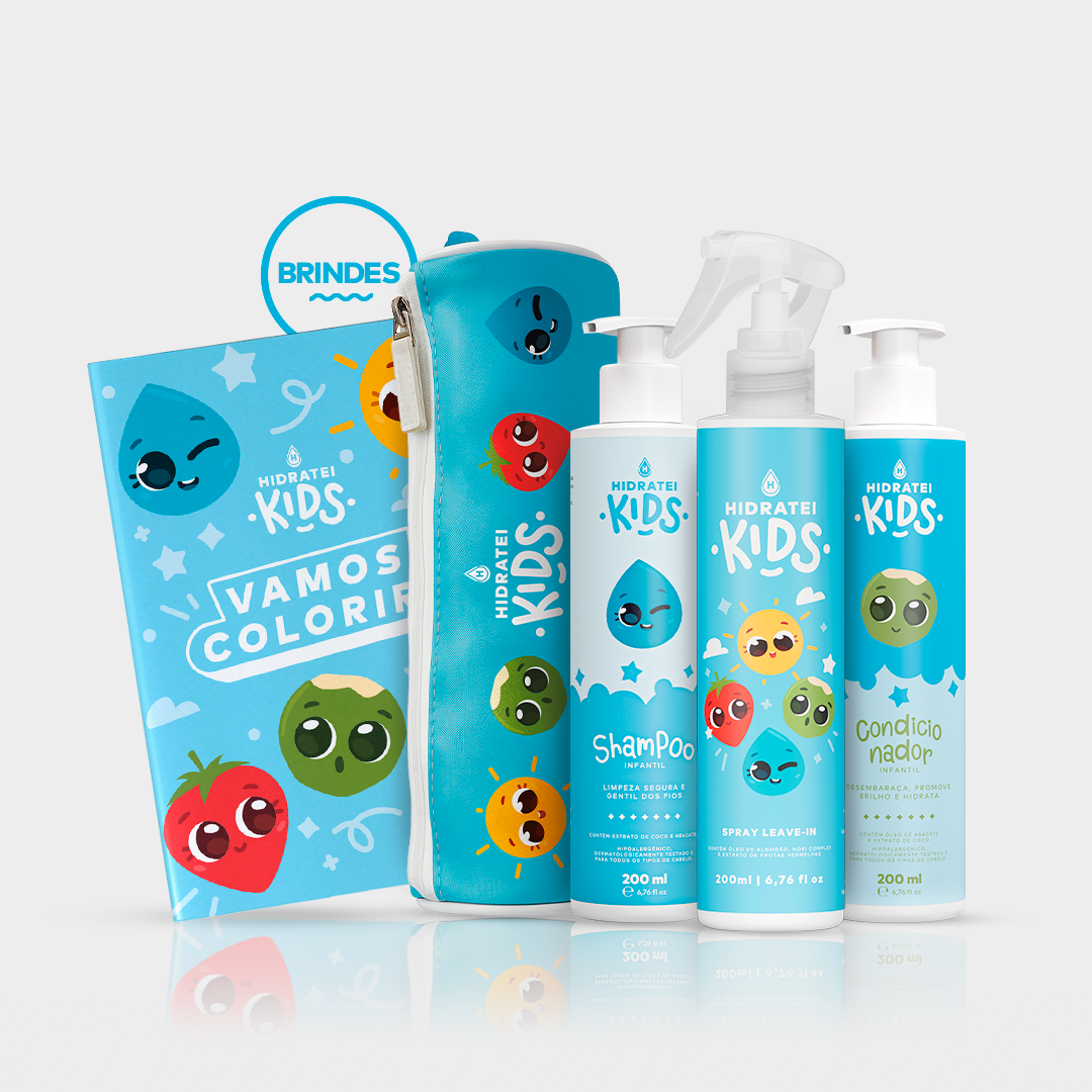 Kit Cuidado Diário Kids e Ganhe Estojo e Livro Kids