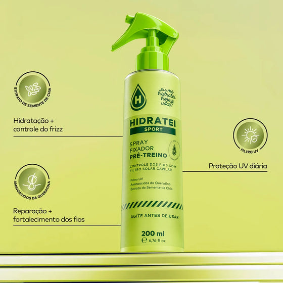 Spray Fixador Pré-Treino Sport 200ml