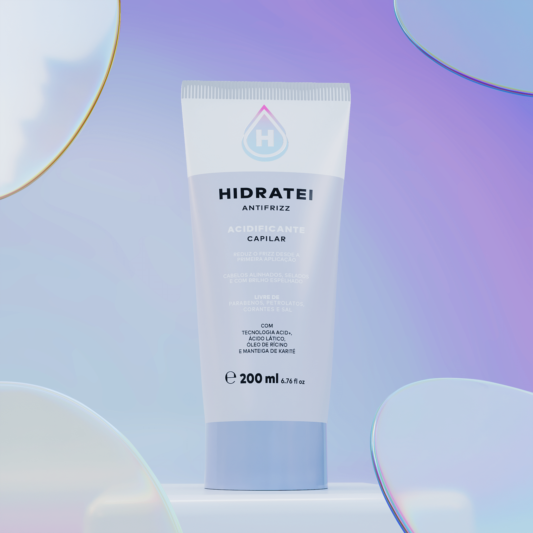 Acidificante Antifrizz 200ml - Linha Antifrizz - Hidratei