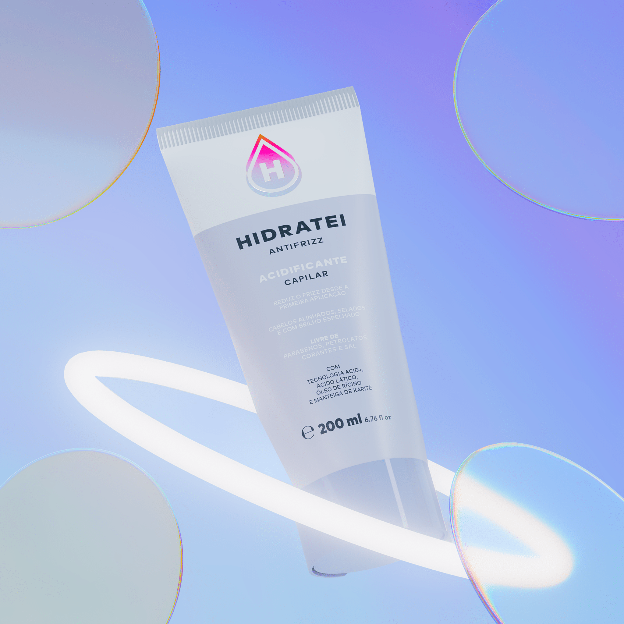 Acidificante Antifrizz 200ml - Linha Antifrizz - Hidratei