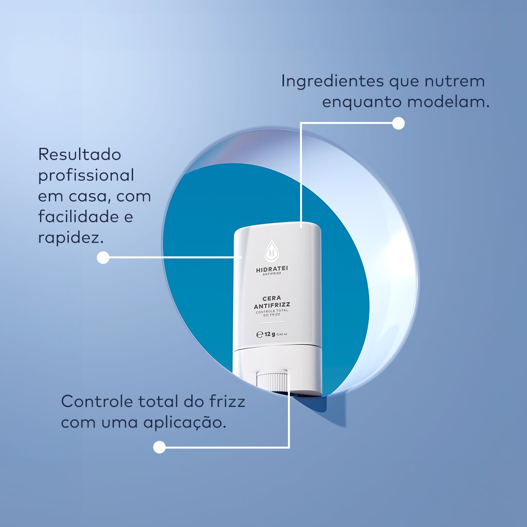 [Brinde] CERA STICK ANTIFRIZZ Hidratei 12g - singleton_gift - Hidratei