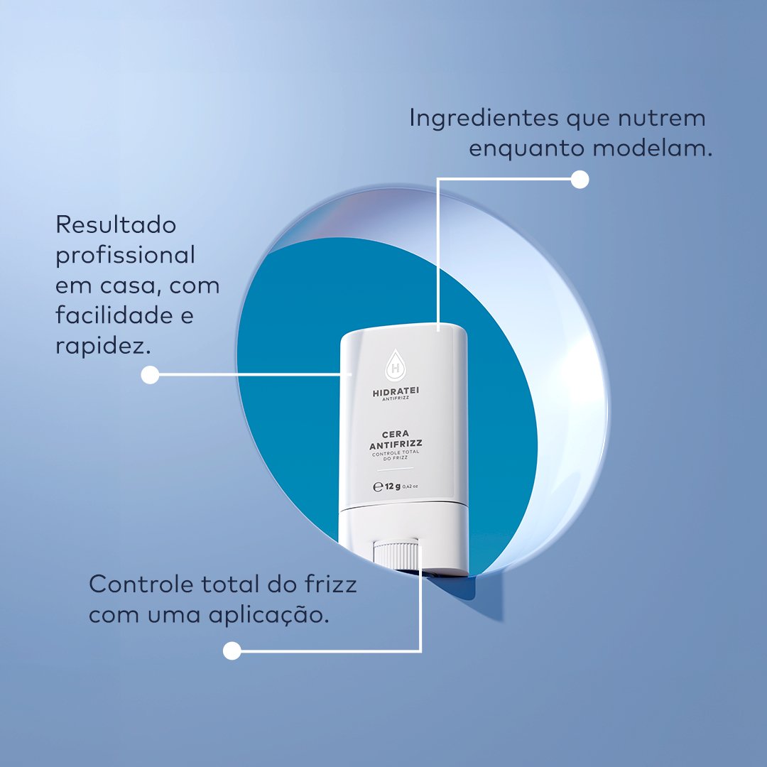 CERA ANTIFRIZZ Hidratei 12g - Linha Antifrizz - Hidratei