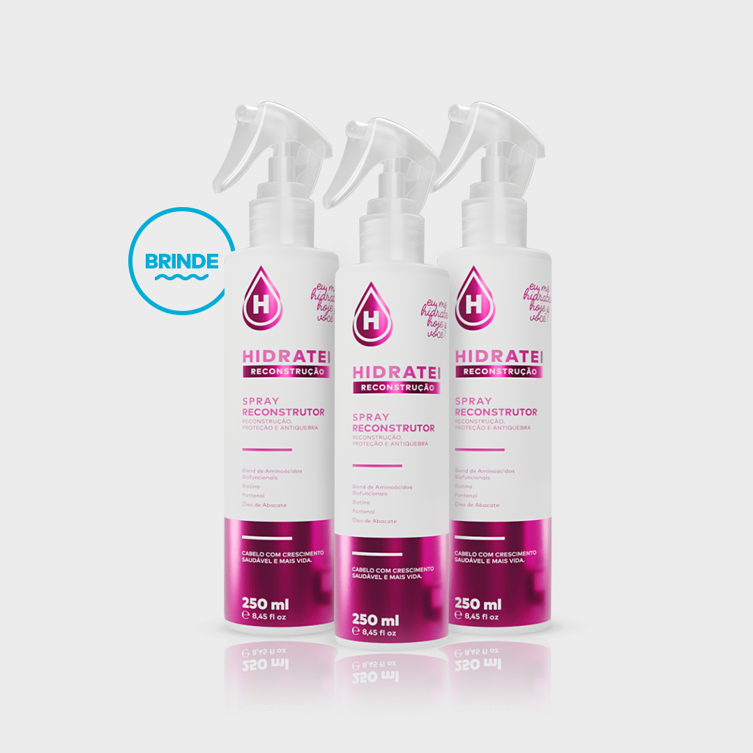 Compre 2 Ganhe 1 Spray Leave-In Reconstrução - Linha Reconstrução - Hidratei