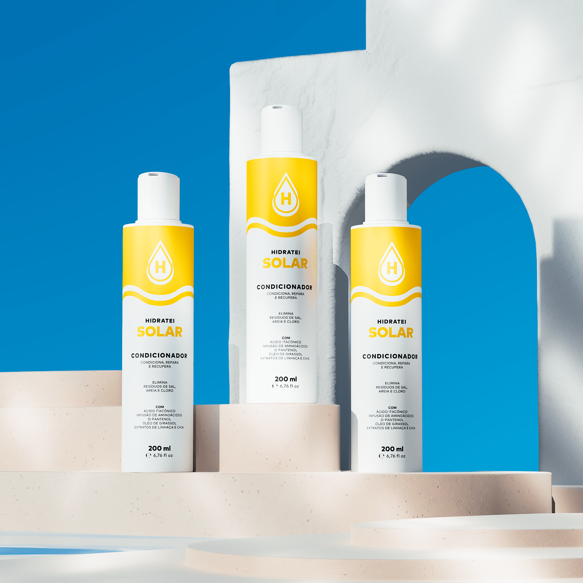 Condicionador Solar 200ml - Linha Solar - Hidratei