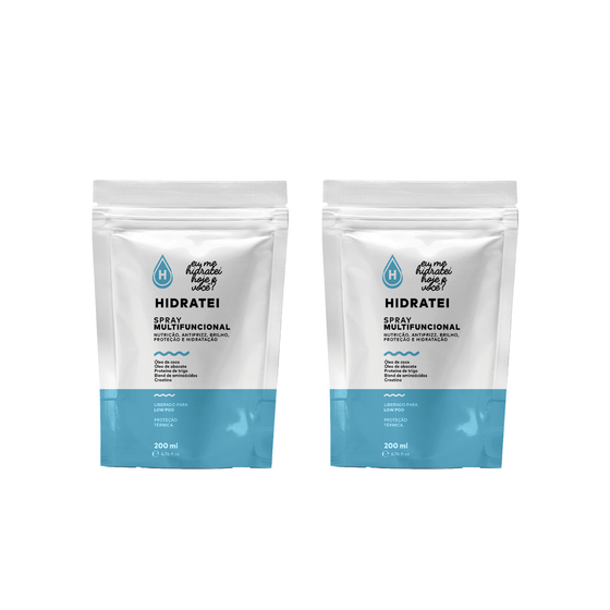 Kit 2 Refis Spray Leave-in Multifuncional - Linha Multifuncional - Hidratei