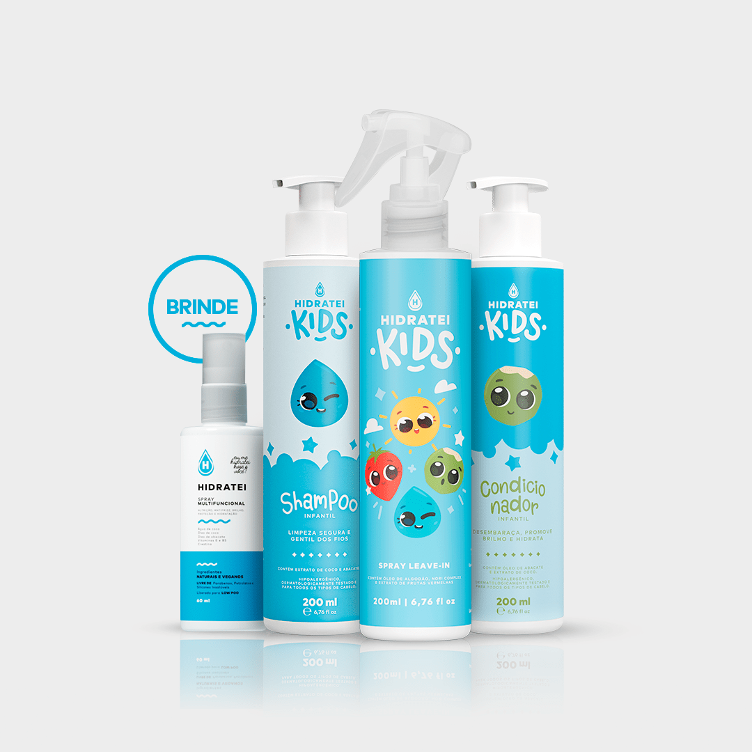 Kit Cuidado Diário Kids - Linha Kids - Hidratei